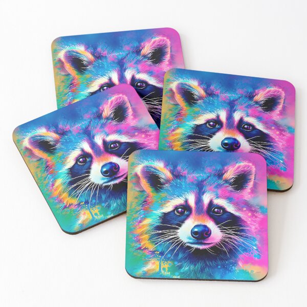 Item preview, Bandit Colored Raccoon designed and sold by Hirako Nakatsu.