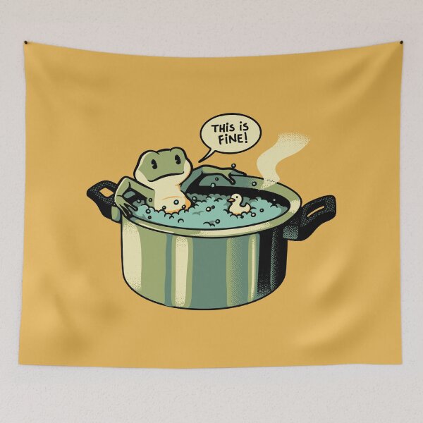 Item preview, Thats Fine Frog Pot by Tobe Fonseca designed and sold by Tobe Fonseca®.