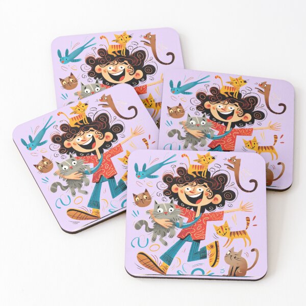 Item preview, Happy Cat Lady Rescues Adorable Stray Cats With Love designed and sold by scooterbaby.