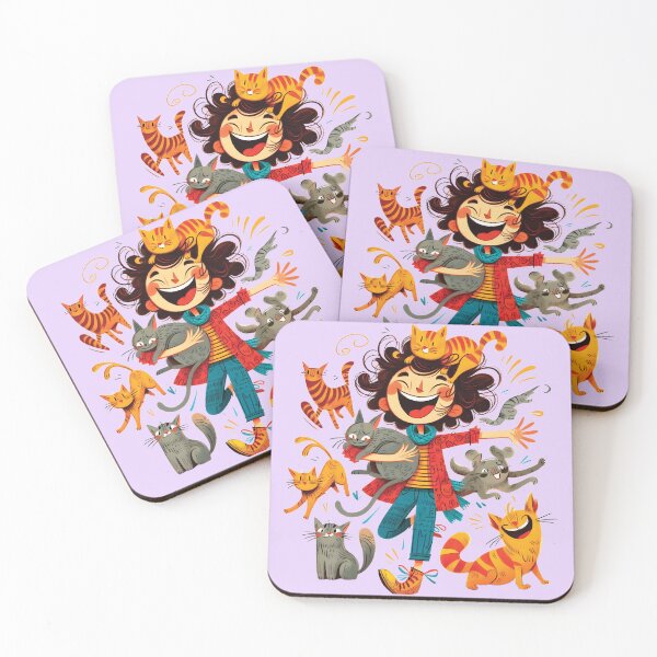 Item preview, Happy Cat Lady Rescues Adorable Stray Cats With Love And Forever Home designed and sold by scooterbaby.