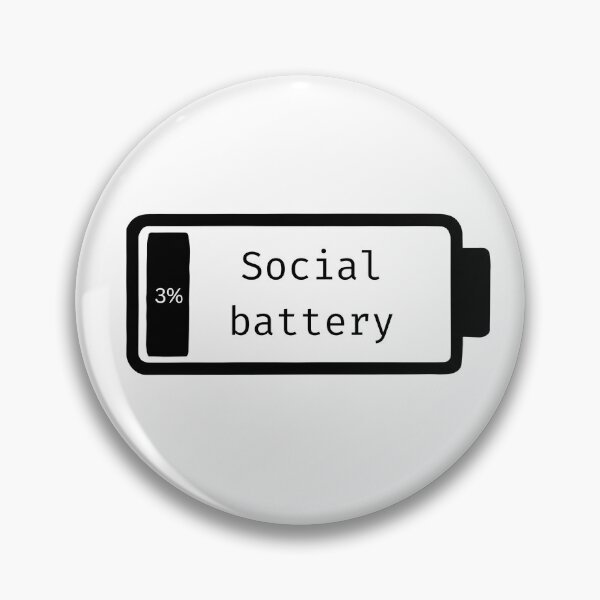 Item preview, Social Battery Low | Introvert and ND Friendly Quote designed and sold by WyrdsEdge.