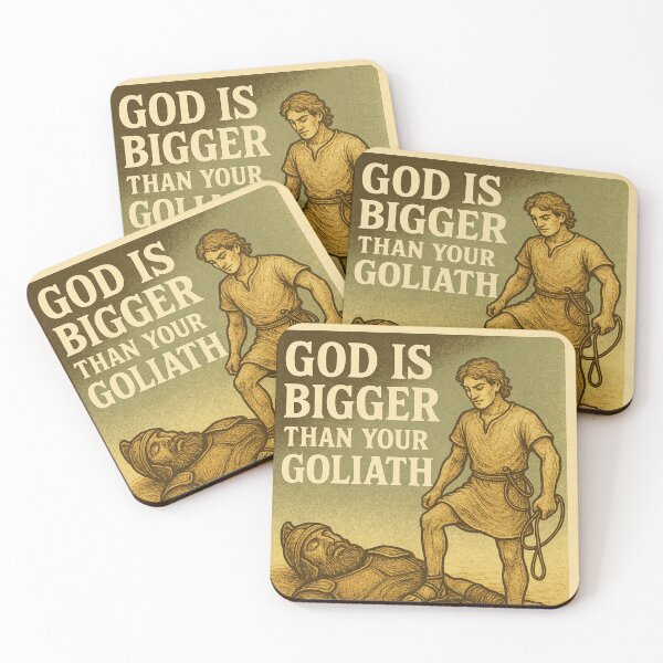 Item preview, God is Bigger Than Your Goliath designed and sold by BlessedHandsDesigns.