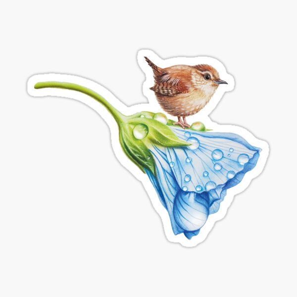 Cute mice by Maria Tiqwah Sticker