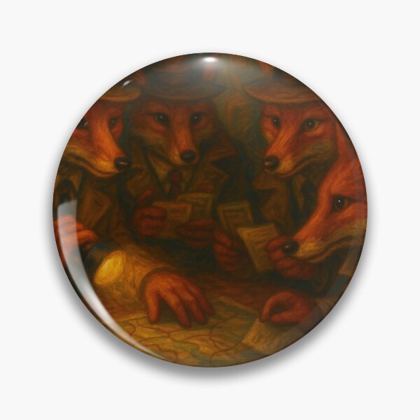Item preview, Foxes Planning a Secret Mission designed and sold by ArtframeAnimals.