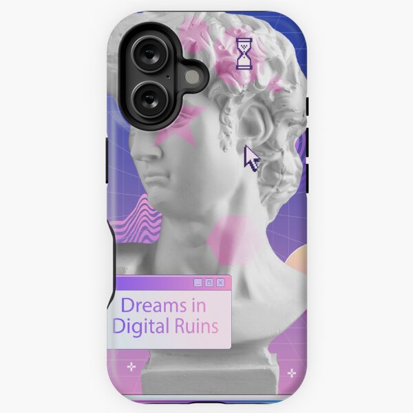 Vista previa del artículo con la obra «Sueños de vaporwave en ruinas de neón», diseñado y vendido por Italkam.