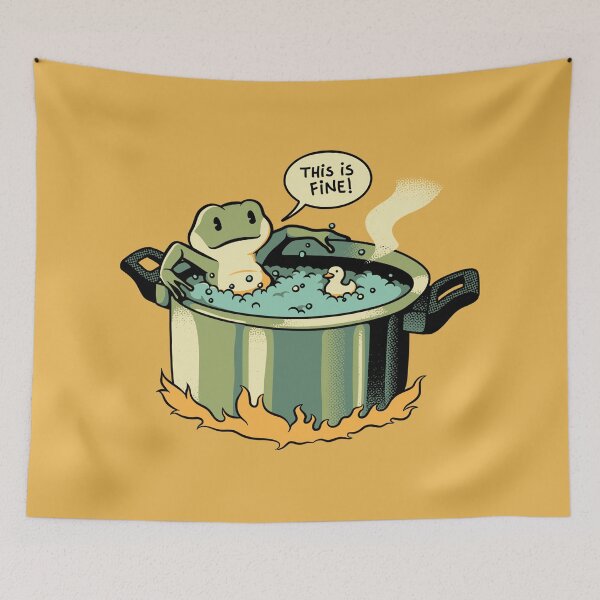 Item preview, Thats Fine Frog Cooking Pot by Tobe Fonseca designed and sold by Tobe Fonseca®.