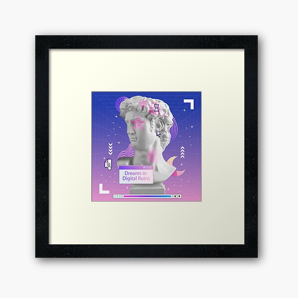 Item preview, Vaporwave Dreams in Neon Ruins designed and sold by Italkam.
