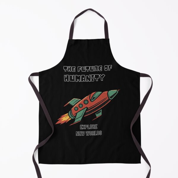 Item preview, The Future of Humanity – Retro Rocket Space Art designed and sold by JenniferCreaArte .