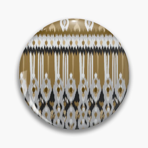 Item preview, Tiger Gold Ikat Border Pattern Seamless Repeat  designed and sold by Sharon Schwalbe.