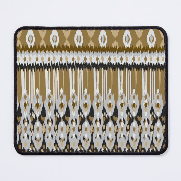 Item preview, Tiger Gold Ikat Border Pattern Seamless Repeat  designed and sold by Sharon Schwalbe.