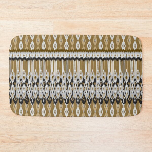 Item preview, Tiger Gold Ikat Border Pattern Seamless Repeat  designed and sold by Sharon Schwalbe.
