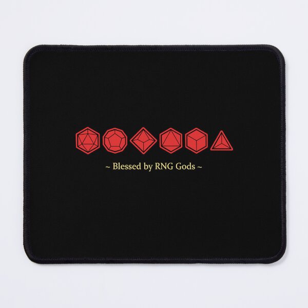 Item preview, Blessed by RNG Gods – Red Dice Design for DnD Gamers designed and sold by GeekPeekShop.