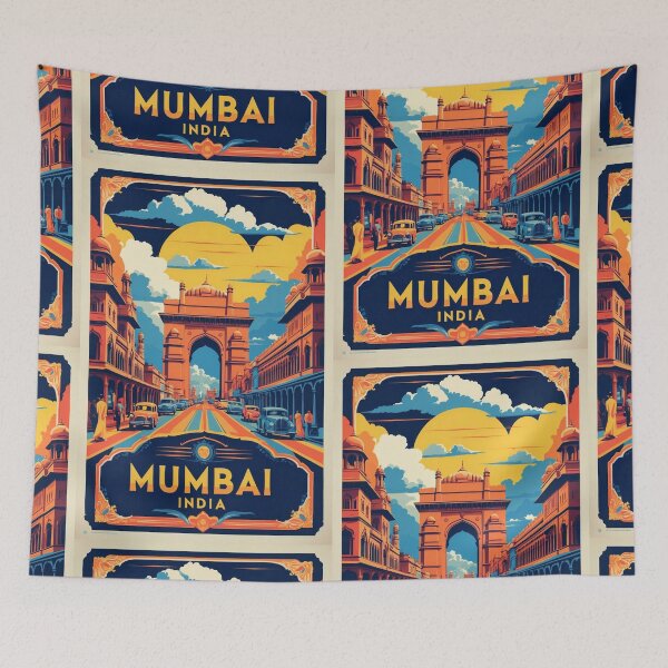Item preview, Mumbai India Vintage Travel Tourism  designed and sold by TravelersGems.