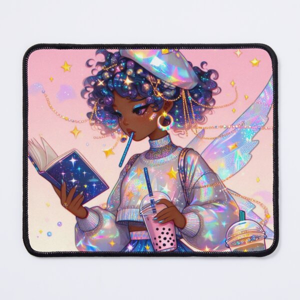 Item preview, Reading With Boba designed and sold by CelestialGlamourFairies.