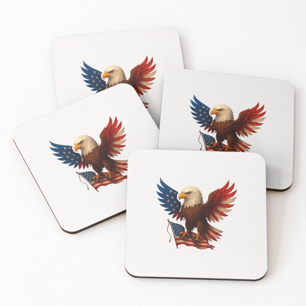 Item preview, American Flag Bald Eagle Patriotic Eagle 4th of July designed and sold by facegm.