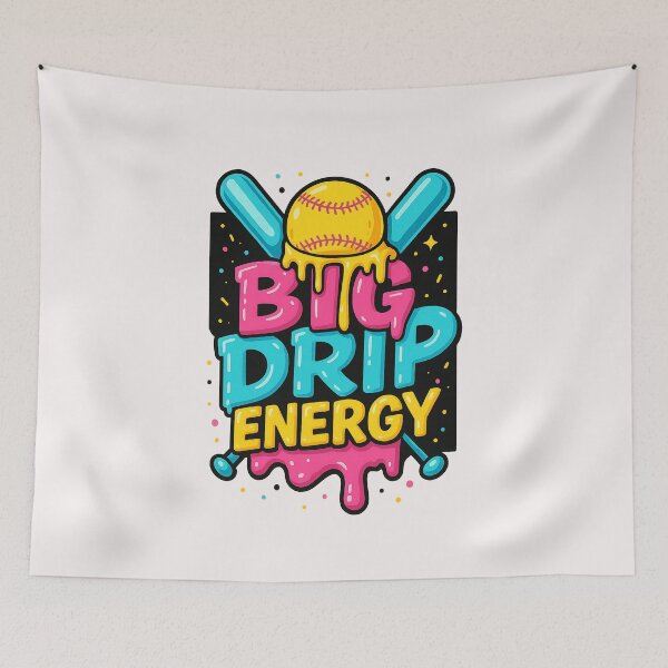 Item preview, Baseball Big Drip Energy Boys Ice Cream Dripping Baseball designed and sold by facegm.