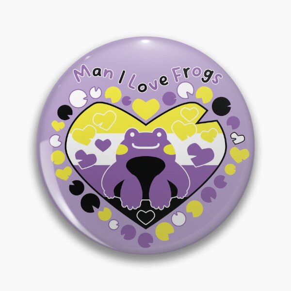 Item preview, Man I Love Frogs [nonbinary] designed and sold by deadbeatprince-typography.