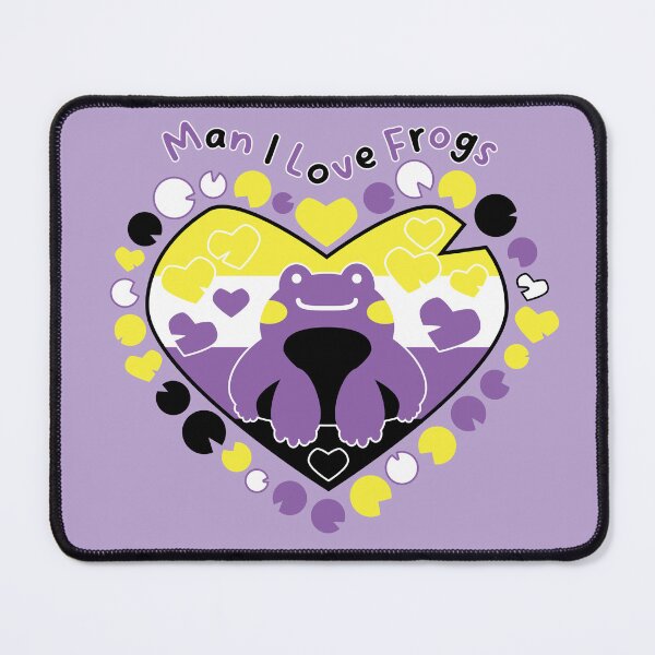 Item preview, Man I Love Frogs [nonbinary] designed and sold by deadbeatprince-typography.