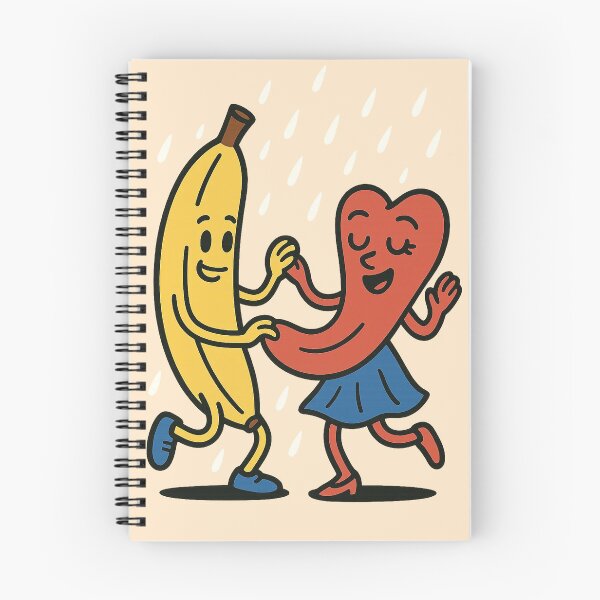 Item preview, Just Chilin' Series: Banana and Tongue in Love - Dancing in the Rain designed and sold by lapart.