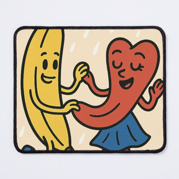 Item preview, Just Chilin' Series: Banana and Tongue in Love - Dancing in the Rain designed and sold by lapart.