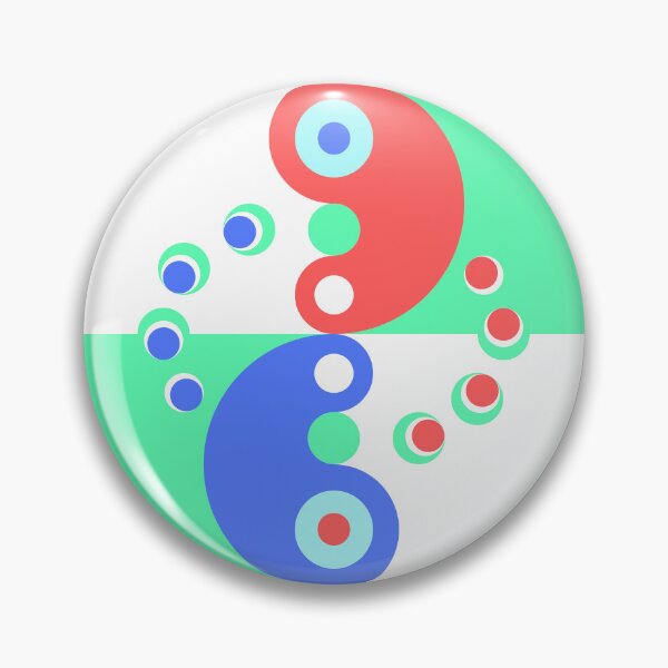 Item preview, Retro-Modern Design 6-2: Reciprocity – Red and Blue designed and sold by SBVillard.