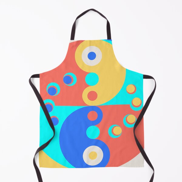 Item preview, Retro-Modern Design 6-3: Reciprocity – Muted Mustard Yellow and Blue designed and sold by SBVillard.