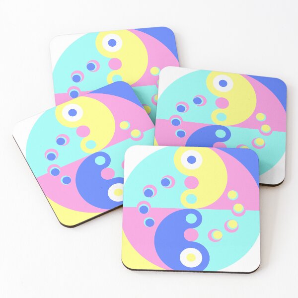 Item preview, Retro-Modern Design 6-1: Reciprocity – Yellow and Blue designed and sold by SBVillard.