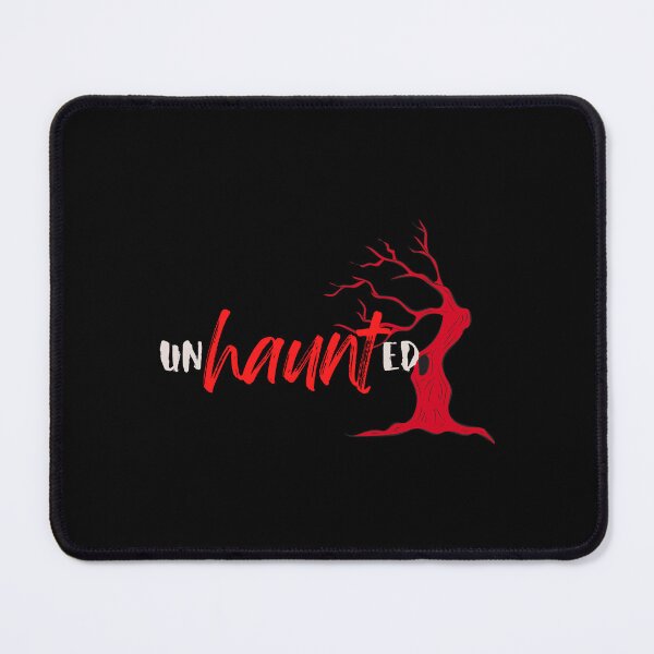 Item preview, Unhaunted – Hauntingly Bold Design with Blood-Red Tree & Gothic Calligraphy designed and sold by Favbookshelf by Manik.