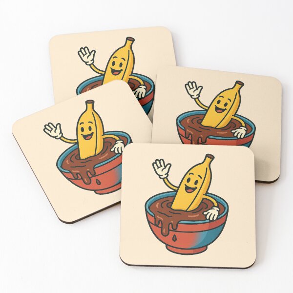 Item preview, Just Chillin' Series: Banana enjoying Melted Chocolate #01 designed and sold by lapart.