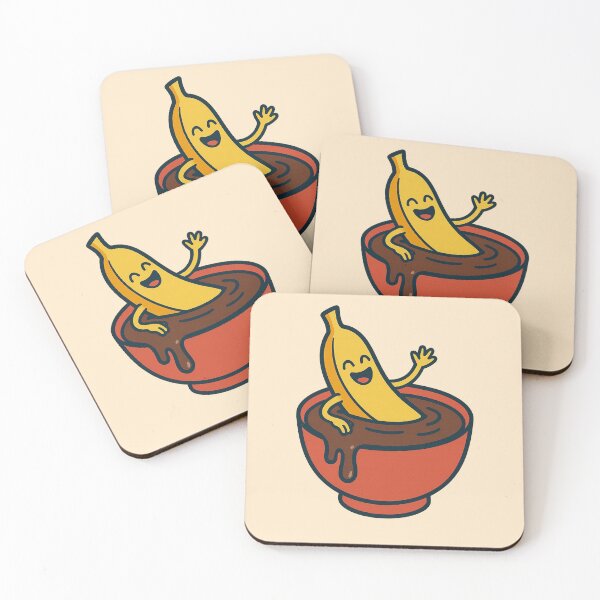 Item preview, Just Chillin' Series: Banana enjoying Melted Chocolate #02 designed and sold by lapart.