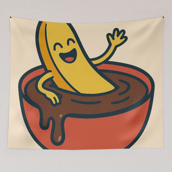 Item preview, Just Chillin' Series: Banana enjoying Melted Chocolate #02 designed and sold by lapart.