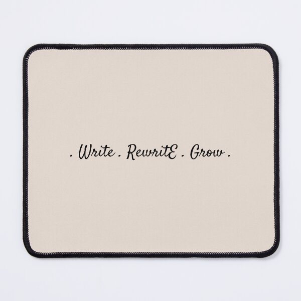 Item preview, Write Rewrite Grow – Inspirational Writer Design for Book Lovers and Authors designed and sold by Favbookshelf by Manik.