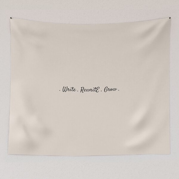 Item preview, Write Rewrite Grow – Inspirational Writer Design for Book Lovers and Authors designed and sold by Favbookshelf by Manik.