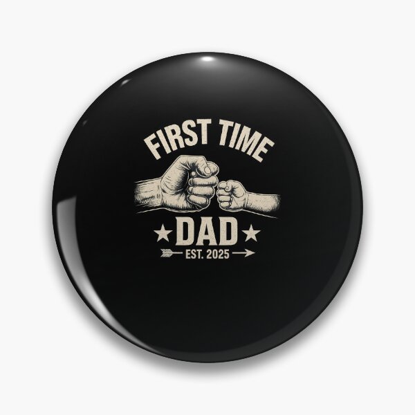 Item preview, First Time Dad Est 2025 Fist Bump New Dad Funny Father's Day designed and sold by diyoor.