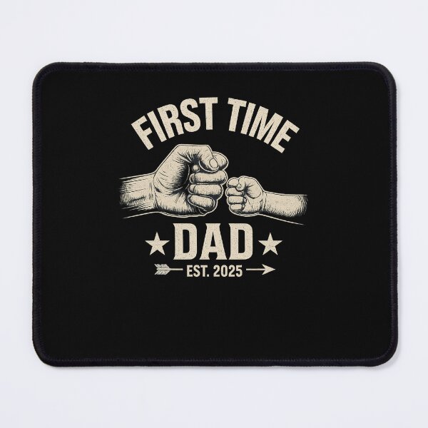 Item preview, First Time Dad Est 2025 Fist Bump New Dad Funny Father's Day designed and sold by diyoor.