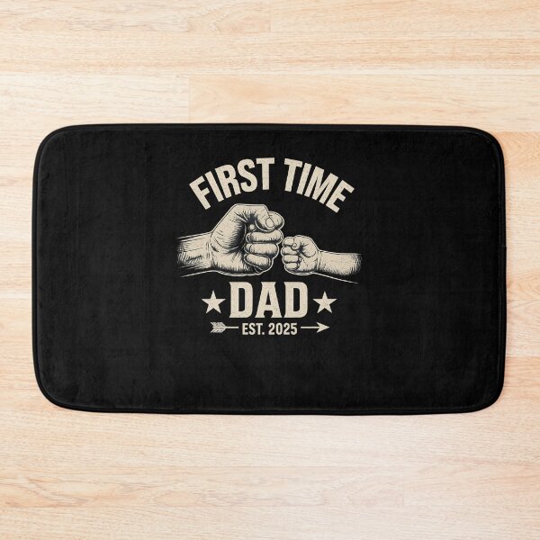 Item preview, First Time Dad Est 2025 Fist Bump New Dad Funny Father's Day designed and sold by diyoor.