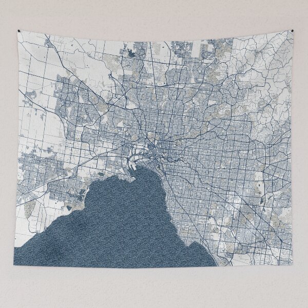Item preview, Melbourne City Map of Australia - Coastal designed and sold by deMAP.