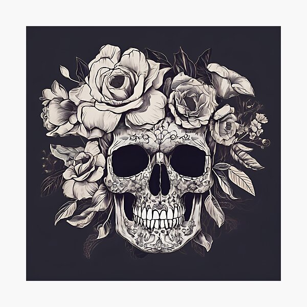 Item preview, Monotone Skull  designed and sold by UrbanBrands.