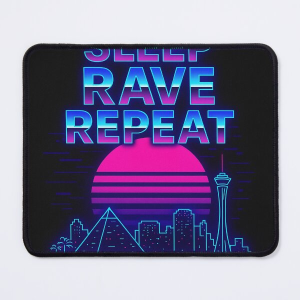 Item preview, Eat Sleep Rave Repeat – Vegas Edition | EDM Festival Tee designed and sold by DPArtWear.