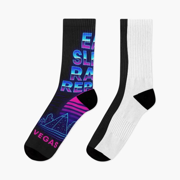 Item preview, Eat Sleep Rave Repeat – Vegas Edition | EDM Festival Tee designed and sold by DPArtWear.