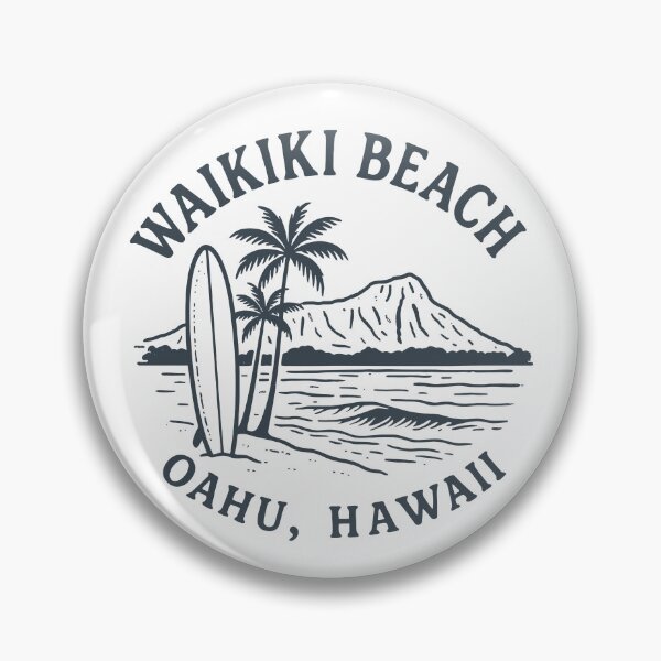 Artikelvorschau, Waikiki Beach Hawaii Vintage T-Shirt | Oahu Surf Retro Grafik-T-Shirt für Männer, Frauen und Jugendliche entworfen und verkauft von splonkss.