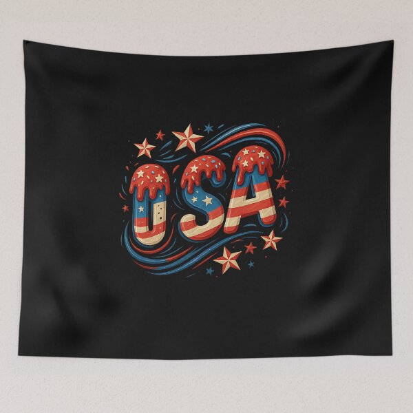 Item preview, Ice Cream Drip 4th of July 2025 USA Patriotic designed and sold by TalalosART.