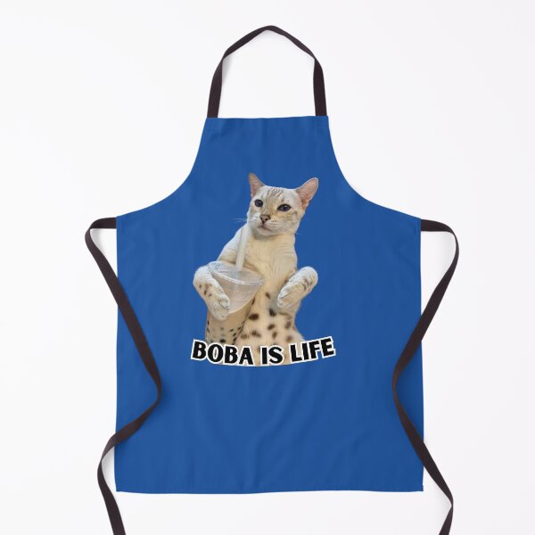 Item preview, Boba Cat - Boba is Life - Spotted Cat with Bubble Tea designed and sold by WigOutlet.
