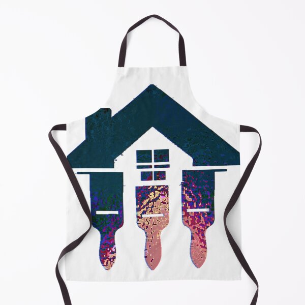 Item preview, House Painting Logo – Brush & Home Symbol Art designed and sold by TriForceDesign.