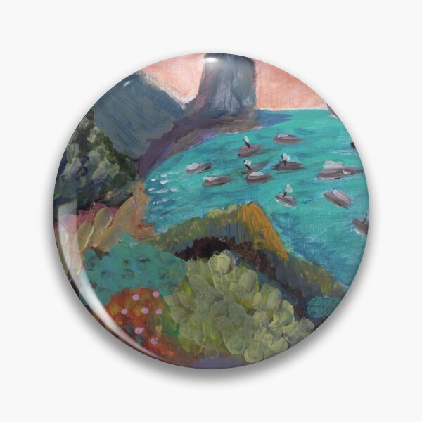 Aperçu de l'œuvre Ocean, Rock Formation, Floral créée et vendue par Sara's Art Shop.