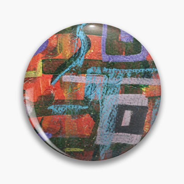 Item preview, Wild Abstract, Rust orange, purple, blue yellow designed and sold by Sara's Art Shop.