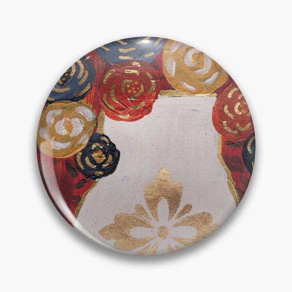 Item preview, Abstract White Vase, Flowers, Rust background designed and sold by Sara's Art Shop.