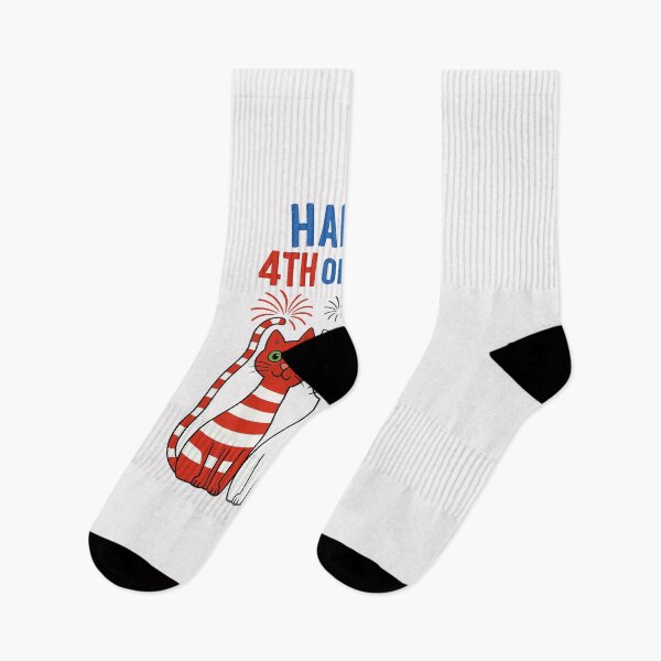 Item preview, Red White Blue Cats USA Flag Firework happy 4th Of July designed and sold by MOHITSALVI.