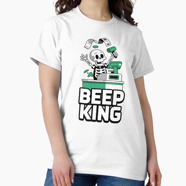Item preview, Beep King Funny Skeleton Cashier designed and sold by Taans-Creation.