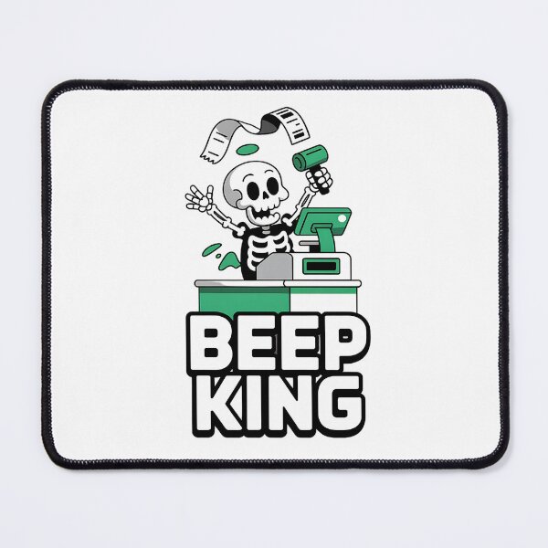 Item preview, Beep King Funny Skeleton Cashier designed and sold by Taans-Creation.